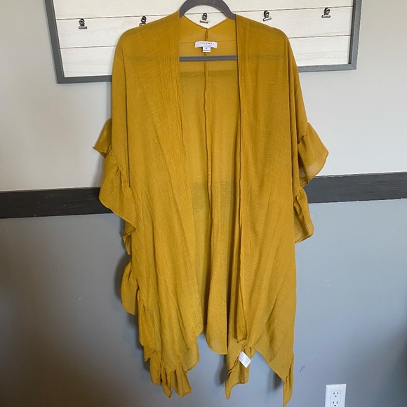 FAVLUX fashion Size small short sleeve open long waterfall cardigan - Picture 5 of 12